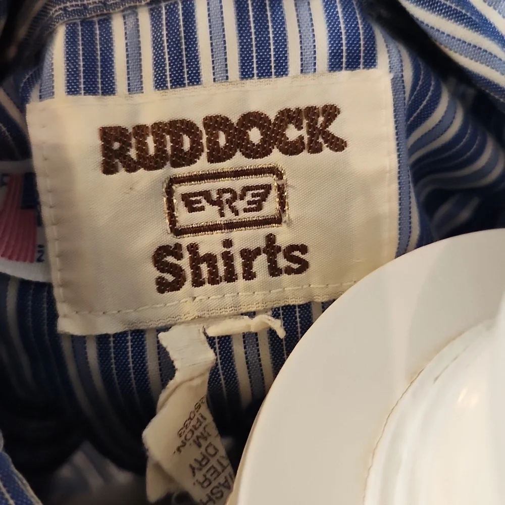 Western Rubbock Pinstripe Short Sleeve Pearl Snap Shirt USA Union Made Cowboy